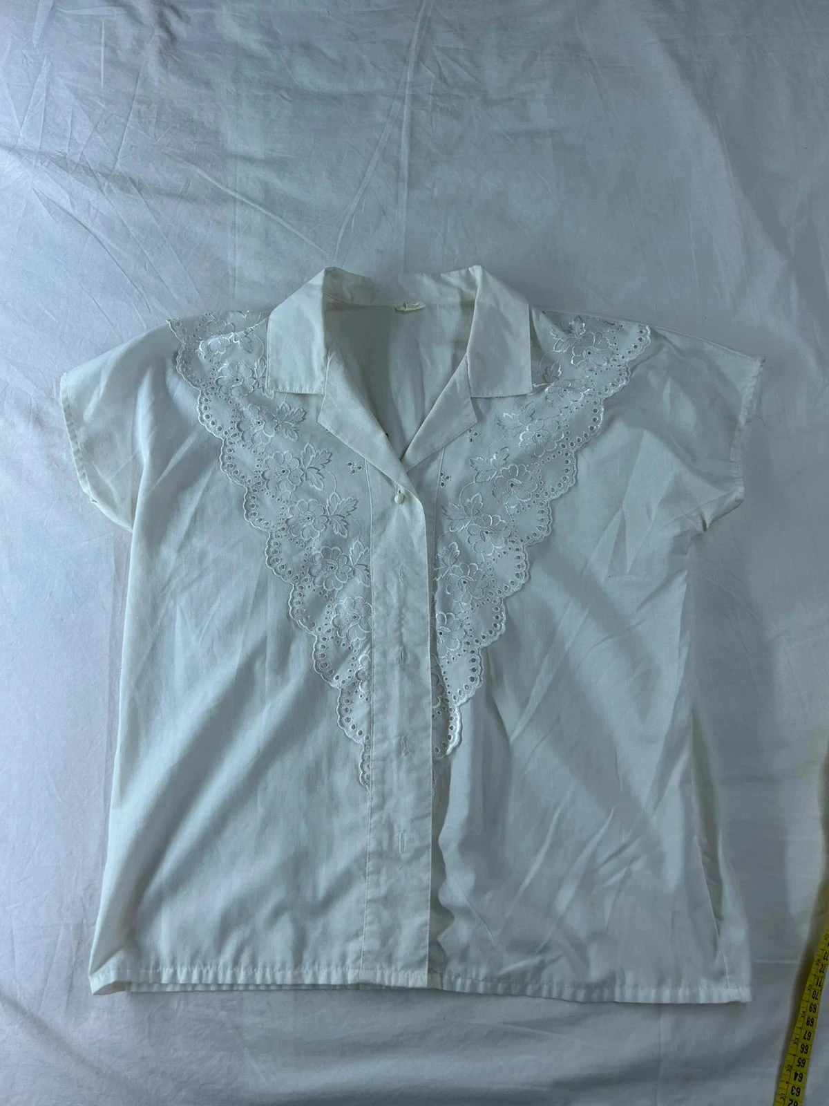 Chemise à manches courtes blanche
